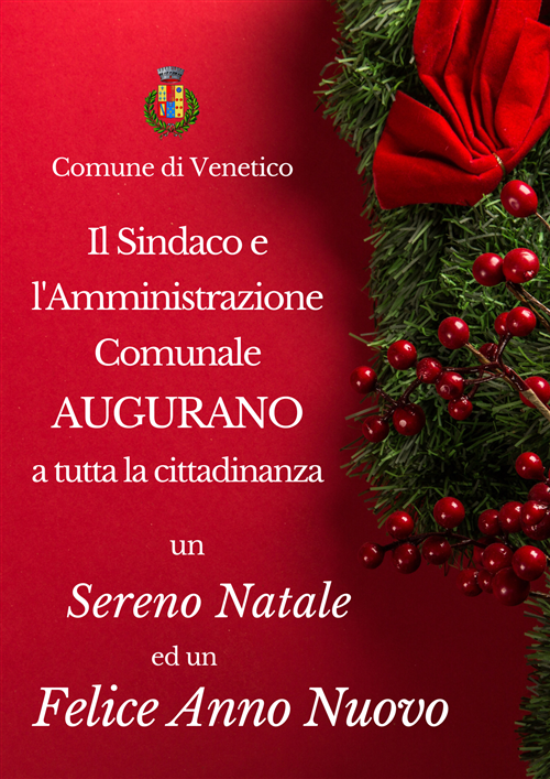 Auguri di Natale e Felice Anno Nuovo