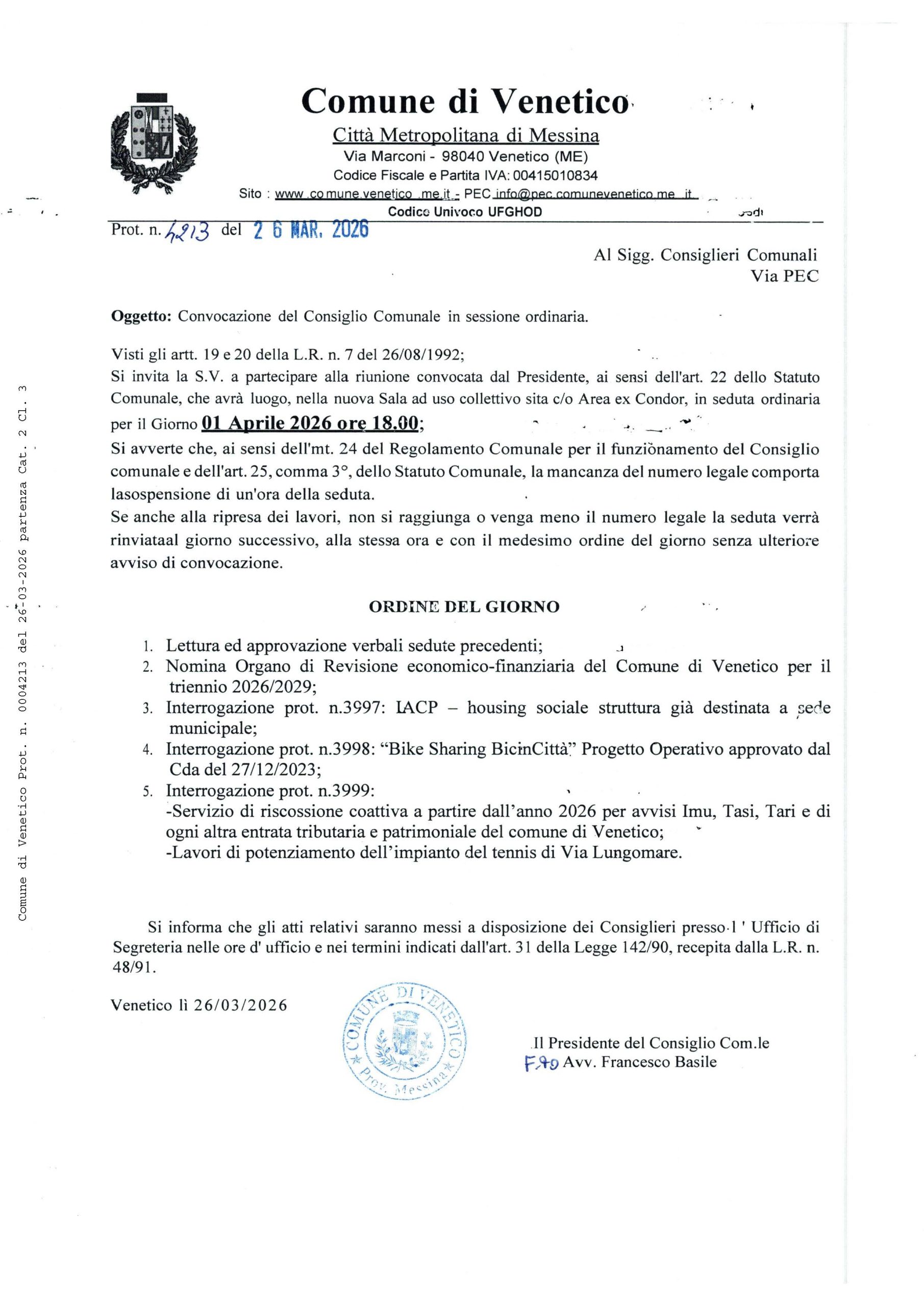 Prot_Par 0004213 del 26-03-2026 – Documento